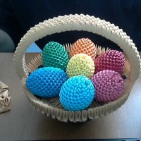 Húsvéti tojások - 3D origami technikával